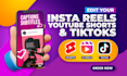 edit instagram reels with captions, subtitles, brolls and effects