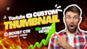 design attractive and fast youtube thumbnails