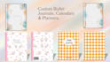 design bullet journals, calendars, and planners