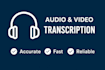 accurately transcribe your audio and video to text