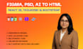 do figma to html responsive website with react js bootstrap5