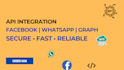 do facebook API, whatsapp business API, and meta graph API integration