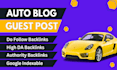 do auto guest post on automotive and electric blog with dofollow backlink