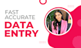 do fast and accurate data entry