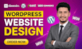 build a professional wordpress website or landing page with elementor