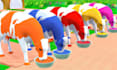 create 3d animal crossing fountain animation
