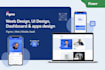 do figma landing page, saas website, figma website design