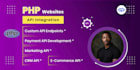 build a custom PHP backend API with authentication and secure database in integr