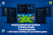 script professional systems in roblox studio as a professional scripter