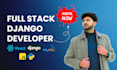 build custom python django react web application as full stack web developer