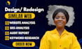 do similarweb analysis website SEO audit and keyword research