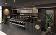 redesign 3d interior restaurant, café interior, retail store, bar, 3d rendering