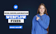 clone, edit, update, fix webflow animation, responsive issue, and cms problems