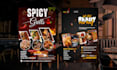 design a modern and professional restaurant menu
