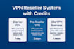 setup VPN reseller system with credits and admin panel