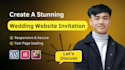 create a stunning wedding website invitation with rsvp