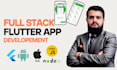 develop a full stack flutter mobile app with custom backend