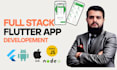 develop a full stack flutter mobile app with custom backend