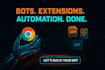 develop chrome extension, python bot automation, web scraping script, selenium