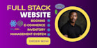 create a full stack booking, ecommerce, inventory management system