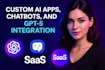 develop custom ai apps, chatbots, and saas platforms