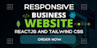 develop a modern responsive business website with reactjs and tailwind CSS