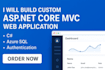 build or debug your asp net core web apps with azure sql