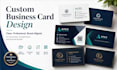 design a professional custom business card for your brand