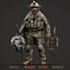 draw 2d game art military character design