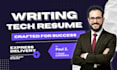 write an ats optimized tech resume and CV