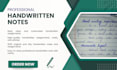 write handwritten assignments, articles, notes and documents