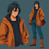 create a illustration anime or roleplaying character