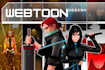 create a custom webtoon art and comic pages