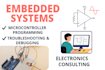 design and program embedded systems and microcontroller projects