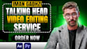 do talking head video editing in iman gadhzi style