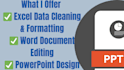 provide expert ms office services including word documents, excel sheets