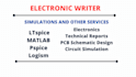 design and simulate electronic circuits in ltspice, proteus, multisim and matlab