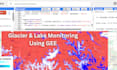 detect glacier retreat and lake change using remote sensing time series analysis