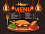 design amazing editable food restaurant menu