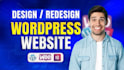 build wordpress website development, design, redesign wordpress business website
