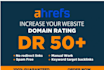 increase DR 90 ahrefs in 30 days