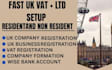 register your UK ltd company with hmrc and vat setup