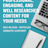 engaging, and well researched content for your needs