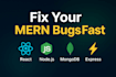 fix mern stack bugs fast react node js mongodb