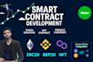 develop secure smart contracts and tokens erc20, bep20, nft