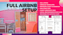 do a full airbnb setup, SEO listing, branded guestbook, welcome signs