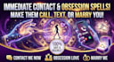 cast immediate contact me spell, obsession love casting, marry me spell