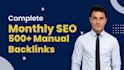 monthly off page SEO service using authority dofollow backlink