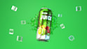 do unique 3d beverages for can, label design, juice drink, packaging design,logo