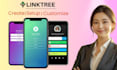 create a professional link in bio landing page, linktree, taplink, beacons